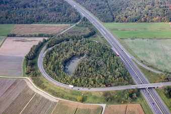 Vendenheim dans le département Bas Rhin, France d'en haut