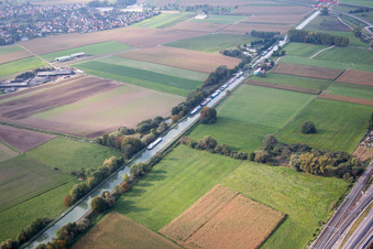 Vendenheim dans le département Bas Rhin, France vue du ciel