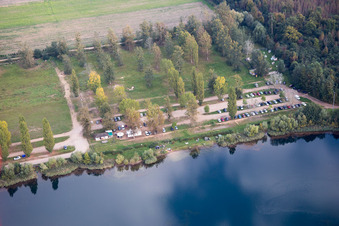Vue aérienne de Stephansfeld dans le département Bas Rhin, France