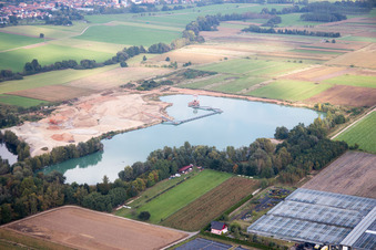Vue aérienne de Brumath, Geudertheim à Geudertheim dans le département Bas Rhin, France