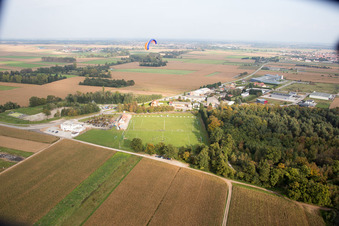 Photographie aérienne de Geudertheim dans le département Bas Rhin, France