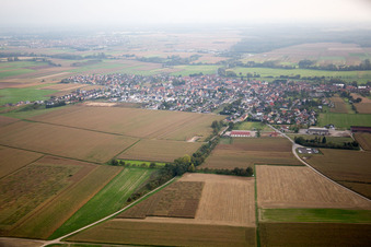 Geudertheim dans le département Bas Rhin, France d'en haut