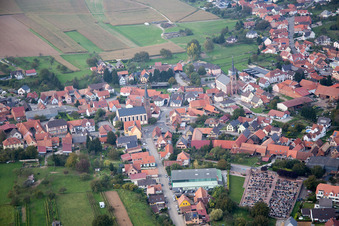 Weitbruch dans le département Bas Rhin, France d'en haut