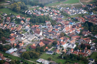 Photographie aérienne de Gries dans le département Bas Rhin, France