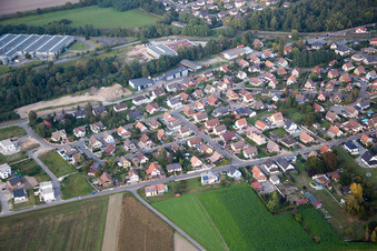 Vue aérienne de Bischwiller dans le département Bas Rhin, France