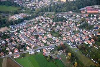 Vue aérienne de Bischwiller dans le département Bas Rhin, France
