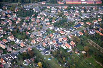 Photographie aérienne de Bischwiller dans le département Bas Rhin, France