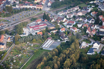 Image drone de Bischwiller dans le département Bas Rhin, France