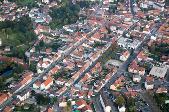 Bischwiller dans le département Bas Rhin, France vue du ciel