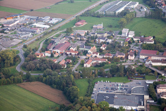 Bischwiller dans le département Bas Rhin, France vue d'en haut