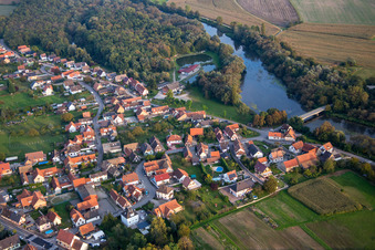 Vue aérienne de Pont Auenheim à Rountzenheim dans le département Bas Rhin, France