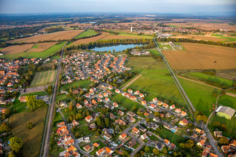 Photographie aérienne de Rountzenheim dans le département Bas Rhin, France