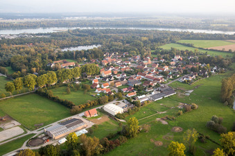 Fort-Louis dans le département Bas Rhin, France vue du ciel