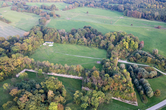 Enregistrement par drone de Fort-Louis dans le département Bas Rhin, France
