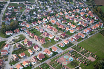 Beinheim dans le département Bas Rhin, France vue d'en haut
