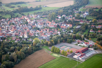 Image drone de Beinheim dans le département Bas Rhin, France