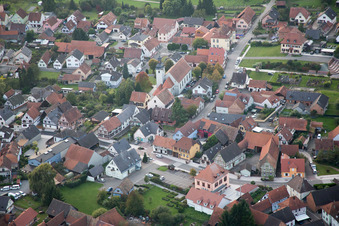 Beinheim dans le département Bas Rhin, France d'en haut