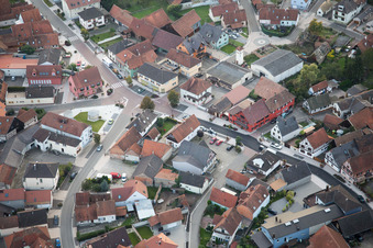 Beinheim dans le département Bas Rhin, France vue du ciel