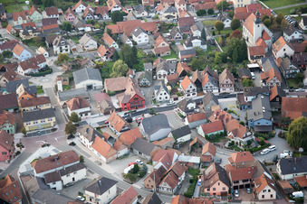 Beinheim dans le département Bas Rhin, France vue d'en haut