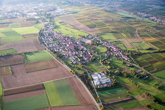 Vue aérienne de Quartier Kapellen in Kapellen-Drusweiler dans le département Rhénanie-Palatinat, Allemagne