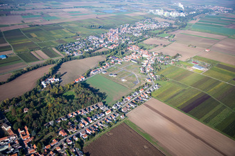 Vue aérienne de Quartier Colgenstein in Obrigheim dans le département Rhénanie-Palatinat, Allemagne