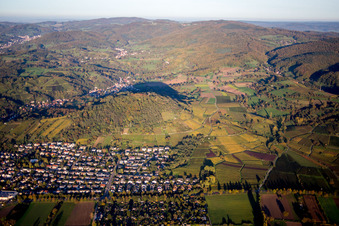 Vue aérienne de Heppenheim dans le département Hesse, Allemagne