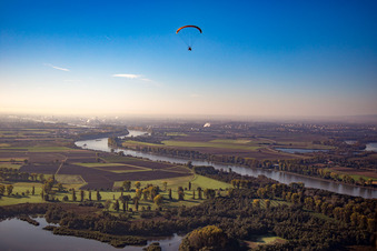 Vue aérienne de Lampertheim Rhin à Lampertheim dans le département Hesse, Allemagne