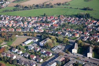 Vue aérienne de Neckarstraße Nord à Rastatt dans le département Bade-Wurtemberg, Allemagne