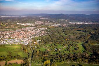 Vue aérienne de Kuppenheim dans le département Bade-Wurtemberg, Allemagne