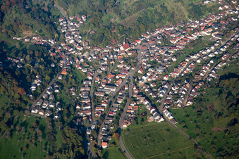 Vue aérienne de Quartier Michelbach in Gaggenau dans le département Bade-Wurtemberg, Allemagne