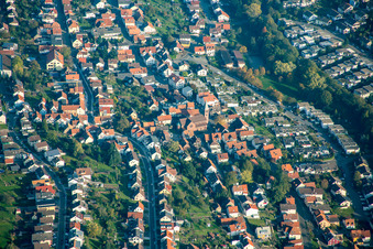 Vue aérienne de Sainte-Catherine à le quartier Busenbach in Waldbronn dans le département Bade-Wurtemberg, Allemagne