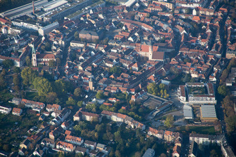 Vue aérienne de Quartier Durlach in Karlsruhe dans le département Bade-Wurtemberg, Allemagne