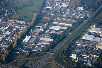 Vue aérienne de Quartier Hagsfeld in Karlsruhe dans le département Bade-Wurtemberg, Allemagne