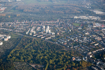Photographie aérienne de Quartier Rintheim in Karlsruhe dans le département Bade-Wurtemberg, Allemagne