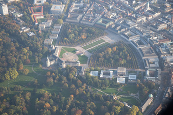 Photographie aérienne de Quartier Innenstadt-West in Karlsruhe dans le département Bade-Wurtemberg, Allemagne