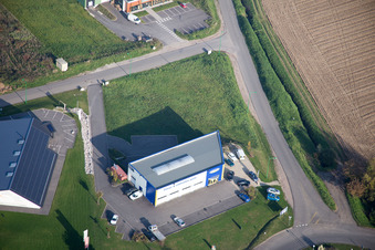 Soultz-sous-Forêts dans le département Bas Rhin, France hors des airs