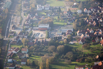 Soultz-sous-Forêts dans le département Bas Rhin, France vue d'en haut