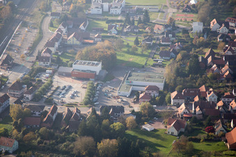 Soultz-sous-Forêts dans le département Bas Rhin, France depuis l'avion