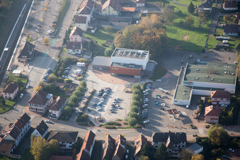 Soultz-sous-Forêts dans le département Bas Rhin, France vue du ciel