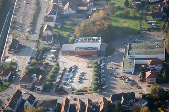 Enregistrement par drone de Soultz-sous-Forêts dans le département Bas Rhin, France