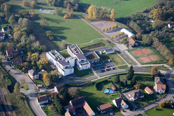 Vue aérienne de Soultz-sous-Forêts dans le département Bas Rhin, France