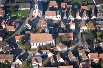 Soultz-sous-Forêts dans le département Bas Rhin, France hors des airs