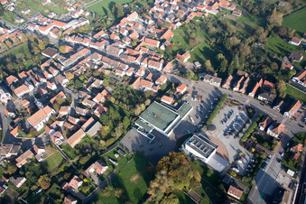 Soultz-sous-Forêts dans le département Bas Rhin, France depuis l'avion