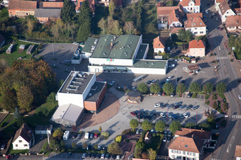 Soultz-sous-Forêts dans le département Bas Rhin, France vue du ciel