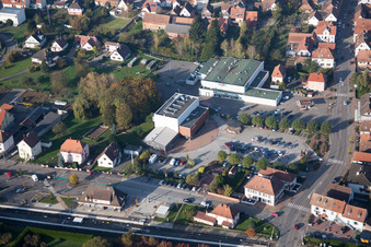 Enregistrement par drone de Soultz-sous-Forêts dans le département Bas Rhin, France