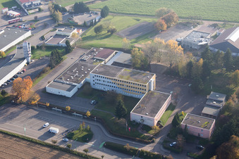 Soultz-sous-Forêts dans le département Bas Rhin, France vu d'un drone