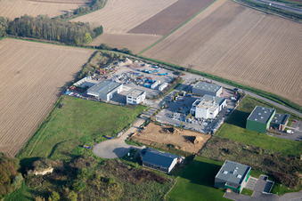 Vue aérienne de Soultz-sous-Forêts dans le département Bas Rhin, France