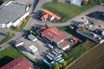 Vue oblique de Hohwiller dans le département Bas Rhin, France