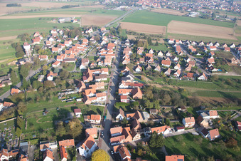 Rittershoffen dans le département Bas Rhin, France d'en haut