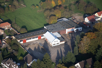 Hatten dans le département Bas Rhin, France d'en haut